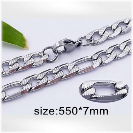 Ocelový náhrdelník - Hmotnost: 30.6g, 550x7mm